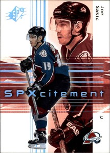 2002-03 SPx Colorado Avalanche Hockey Card #83 Joe Sakic