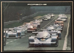PÓSTER ORIGINAL DE FÁBRICA LE MANS 24 HORAS 1982 START LAP ROTHMANS PORSCHE 956 - Imagen 1 de 5
