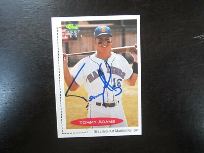 1991 Classic Best # 430 Tommy Adams Autograph Signed (B) San Bernardino Spirit - Image 1 of 2