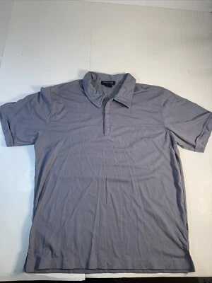 Polo de golf Kenneth Cole gris para hombre talla grande 100 % nailon Foto 1 de 4