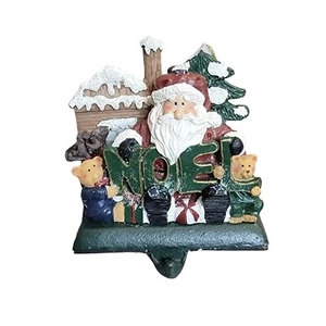 Crazy Mountain Christmas Stocking Holder Decor Santa St Nick Noel - Picture 1 of 7