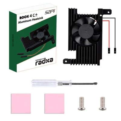 ROCK 4 Model C+ Cooling Fan 3510 Heatsink for Rock Pi 4C Plus - Image 1 of 4