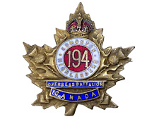 WW1 Canadian CEF 194th Battalion Sweetheart Insignia Lapel Pin