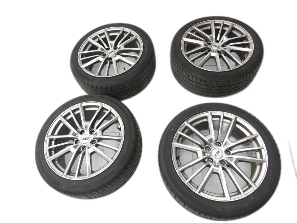 4x Kompletträder Alufelgen Sommerreifen 225/45R18 5X112 5.7-6.8mm für A4 8E B7 - Bild 1 von 4