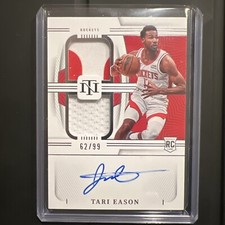 Tari Eason 2022-23 Panini National Treasures RPA /25 PRIME SSP ROOKIE PATCH AUTO