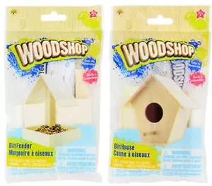 KIT DE ALIMENTACIÓN PARA PÁJAROS DE MADERA o PARA PÁJAROS CONSTRUCCIÓN PARA PÁJAROS DE MADERA REAL O ALIMENTADOR PARA PÁJAROS - Imagen 1 de 8