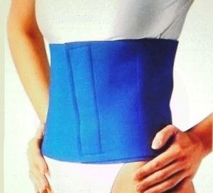 NEOPRENE LOWER BACK WAIST LUMBAR SUPPORT BLUE BELT SPORTS BACKACHE UNISEX - Picture 1 of 1