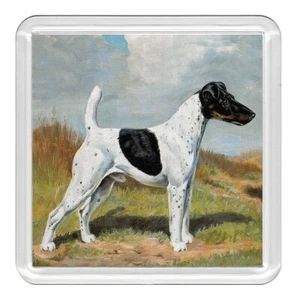 Smooth Fox Terrier Dog Acrylic Coaster Novelty Drink Cup Mat Great Gift - Picture 1 of 1
