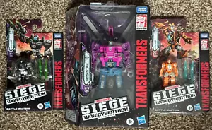Transformers War for Cybertron Siege Spinister w/ Target Masters Singe & Rung - Picture 1 of 9