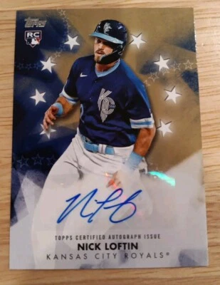 2024 Topps Series 1 Nick Lofton Baseball Stars Auto RC  #BSA-LOF KC Royals - Image 1 of 2