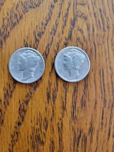 2- 1942 Mercury Dimes come nuovo!!!!!!! - Foto 1 di 4