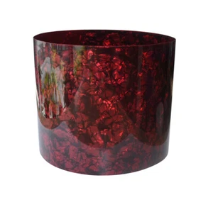 Gauge 0.5mm Drum Wrap Musical Instrument Deco Sheet Diamond Red - Picture 1 of 5