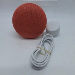 Google Home Mini Smart Assistant Speaker Microphone - Coral Tested and Working - Picture 1 of 4