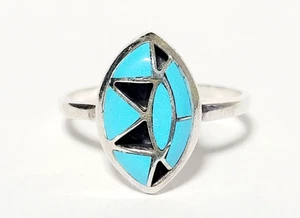 925 sterling silver Turquoise ring size 9 - Picture 1 of 9