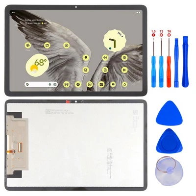 OEM For Google Pixel Tablet LCD Touch Screen Digitizer Replacement Black/White - Image 1 of 4