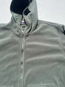 Herren Patagonia Hoodie grün einfarbig XL Synchilla Zip USA Distress Active Outdoor - Bild 1 von 21