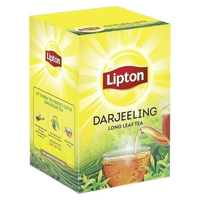 Té suelto de hoja larga Lipton Darjeeling 250 gramos 100 % puro y auténtico Darjeeli Foto 1 de 4