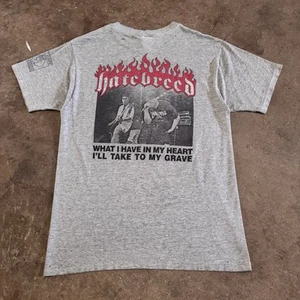 Vintage Thin Hatebreed Satisfaction Era Victory Records Tee Shirt Sz L HARDCORE - Picture 1 of 10