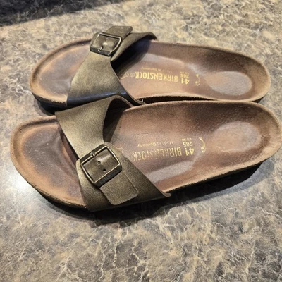 Sandalias Birkenstock para mujer talla UE 41 EE. UU. 10,5 marrón Madrid sin cordones Foto 1 de 4