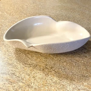 California Originals C-511 Console Bowl Mid Century White Popcorn Glaze - Picture 1 of 7