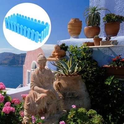 Plastic Flower Pot Fence Succulent Outdoor Decor Rectangular Planter - Image 1 of 4