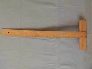 Vintage Logarex technical drawing ruler wooden T square 53cm Czechoslovakia - Picture 1 of 10