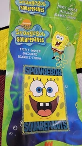 NEW SpongeBob SquarePants Acrylic Throw Blanket Vintage Big Face Northwest Co. - Picture 1 of 8