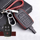 Genuine Leather Car Remote Key Fob Case Cover For Volvo XC90 S60 S40 C30 C70 V50