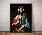 Christ comme Sauveur, El Greco, art religieux, art mural, décoration intérieure