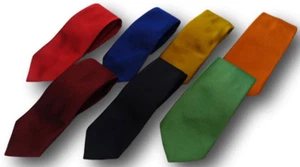School Uniform Ties In Solid Colours - 52" Adult Length - Many Colours - Picture 1 of 11