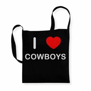 Bolso Cowboys I Love de algodón reutilizable con asa larga - Imagen 1 de 8