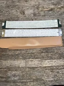 Vtg 1961 Slide Rule Keuffel & Esser K-12 Prep K&E Model 681892 & Case + Extra - Picture 1 of 2