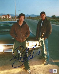 JARED PADALECKI SIGNED 'SUPERNATURAL' SAM WINCHESTER 8x10 PHOTO BECKETT BAS COA - Picture 1 of 3