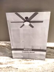 Hunter Millington 60" Matte Black Ceiling Fan 51667 *INSTALLATION MANUAL ONLY * - Picture 1 of 5
