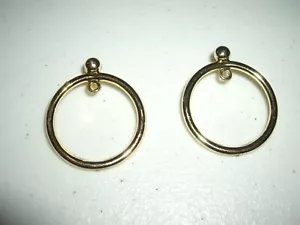 PB EUC LOL Surprise Omg Doll Accessory Earrings Set Gold Color Hoops - Picture 1 of 2
