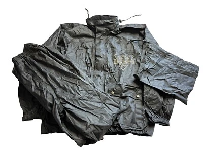 Harley Davidson Equipo de Montación de Motocicleta Traje de Lluvia Chaqueta Pantalones Conjunto Negro Para Hombre’s L Foto 1 de 4