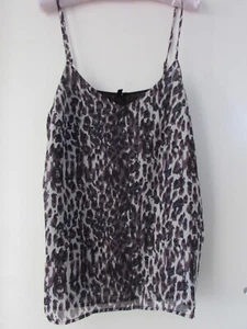 VERO MODA Lined Animal Print Cami Top ~ Size L / UK 12-14 ~ BNWOT - Picture 1 of 4