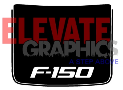 2009-2014 For Ford F-150 Decals Center Hood Stripes 3M Graphics Vinyl Stickers - Изображение 1 из 4