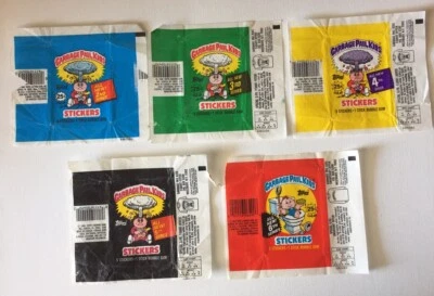 GARBAGE PAIL KIDS Series 2, 3, 4, 5 and 6 SERIES WRAPPERS - All Original - Image 1 of 4