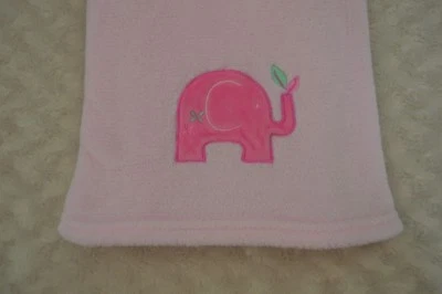 Manta elefante rosa Baby Starters hoja verde felpa seguridad Lovey Foto 1 de 4