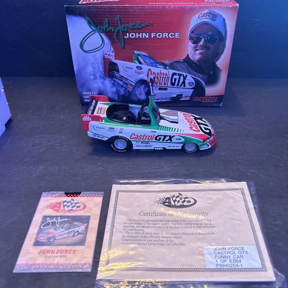 John Force Castrol GTX 2000 NHRA PEDAL Funny Car NHRA DieCast Action MacTools - Image 1 of 4