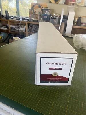 Breathing Color Chromata White Matte Poly-Cotton Inkjet Canvas 36"x40' Roll NIB - Image 1 of 3