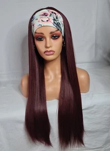 NEW 24INCH Corn Wavy Wig With Hair Headband Wigs for African Women Synthetic UK - Picture 1 of 7