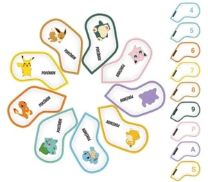 Pokemon Premium Golf Iron Cover 9P Collection Set - Picture 1 of 9