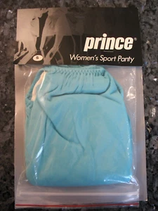 Prince Women's Sport Panty One Pocket Tennis Underwear Small Aqua Made in USA - Picture 1 of 2