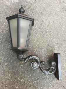 (MAG) LAMPADA DA PARETE ESTERNO IN GESSO VETRO LIGHT VINTAGE ANNI 50/60 DESIGN  - Foto 1 di 4