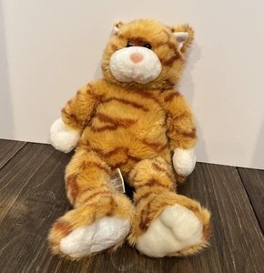 Vintage Build A Bear Orange Striped Tabby Cat Plush Stuffed Animal Toy 16" - Picture 1 of 12