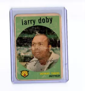 1959 Topps Larry Doby Detroit Tigers #455⭐️💥🎯 Original Low Grade - Picture 1 of 2