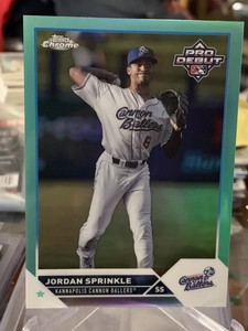 2023 Topps Pro Debut - Jordan Sprinkle - #PDC-15 Aqua Refractor /75 💎💎