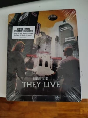 THEY LIVE   Rare Blu-ray Steelbook John Carpenter Brand New Limited to 10K made - Image 1 of 2